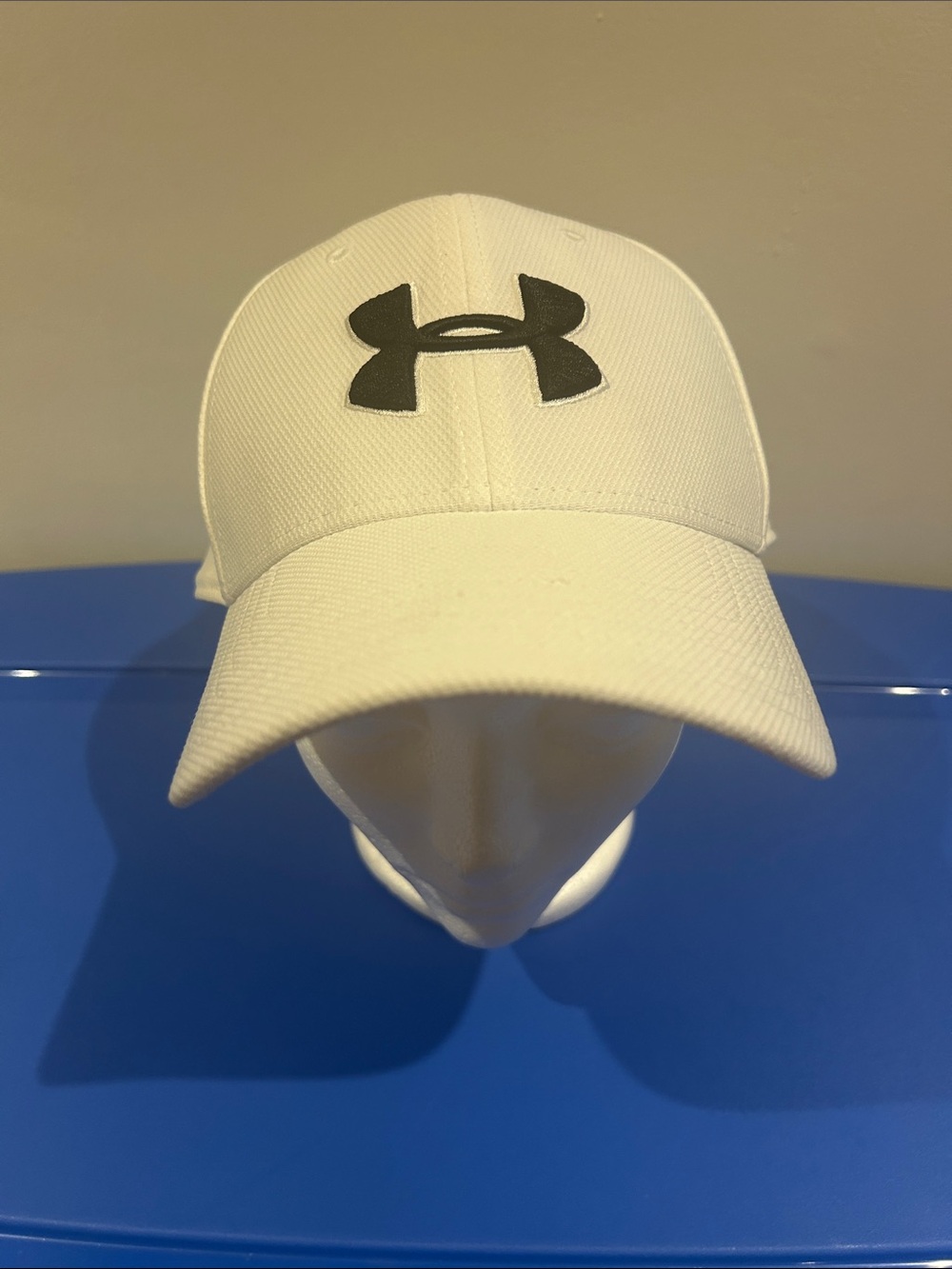 Under Armour White Cap with Black Logo